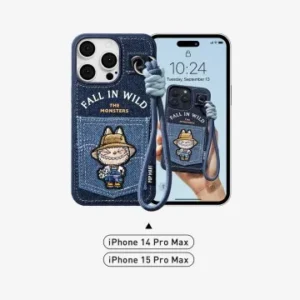 Etui na telefon z motywem smyczy z serii Fall in Wild THE MONSTERS