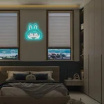 Labubu Cartoon Lab Neon RGB Edge Lit Niebieski Znak LED 2