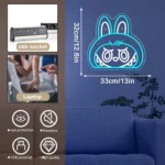 Labubu Cartoon Lab Neon RGB Edge Lit Niebieski Znak LED 3