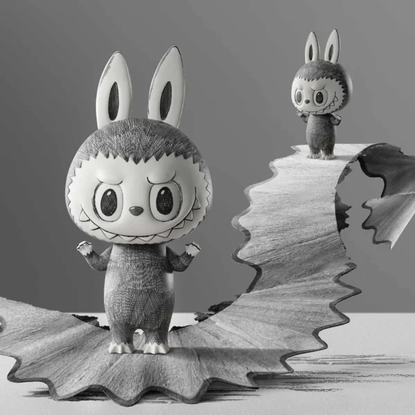 Labubu Mega Labubu 1000% szkic 5