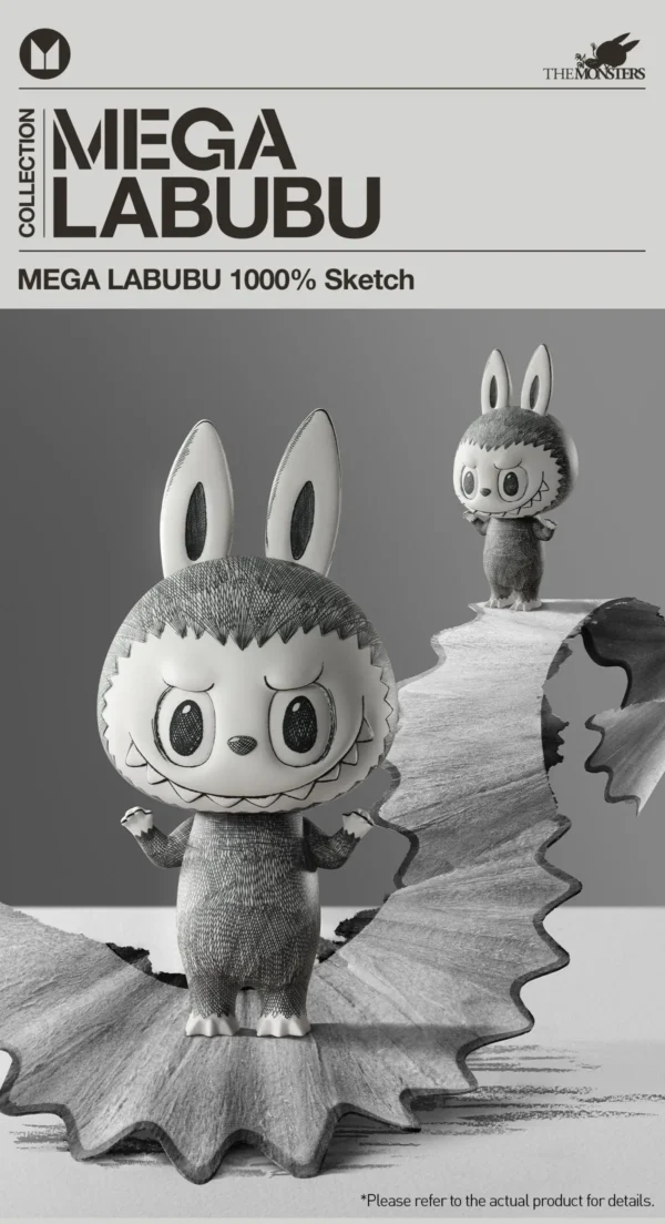 Labubu Mega Labubu 1000% szkic 7