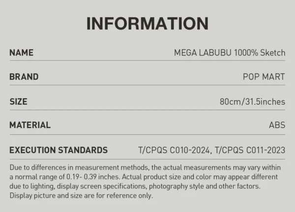 Labubu Mega Labubu 1000% szkic 9