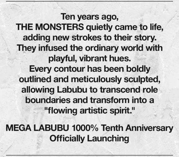 [Lokalny magazyn] MEGA LABUBU 1000% 10-lecie 7