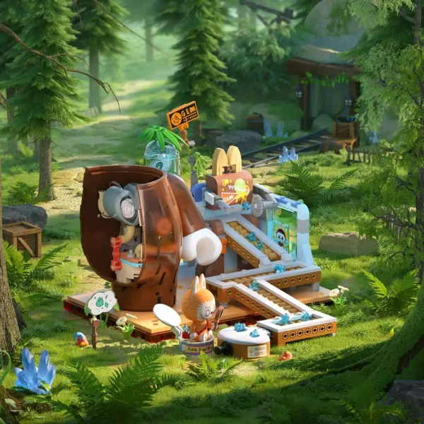 THE MONSTERS Forest Secret Base Seria bloków Rolling Gems 1